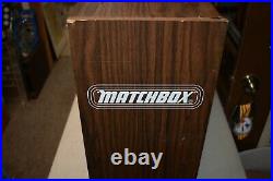 Matchbox store display case with cars-RARE