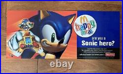 McDONALDS 2004 Rare Store Display SEGA SONIC HEROES HEDGEHOG promo