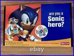 McDONALDS 2004 Rare Store Display SEGA SONIC HEROES HEDGEHOG promo