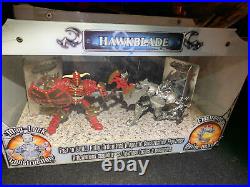 Mega Bloks Mag WarriorsStore Display With Hawkblade And Battlescorch Rare Find