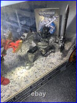 Mega Bloks Mag WarriorsStore Display With Hawkblade And Battlescorch Rare Find