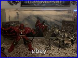 Mega Bloks Mag WarriorsStore Display With Hawkblade And Battlescorch Rare Find