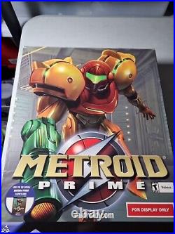 Metroid Prime Nintendo Gamecube Original Store Display Standee, Very RARE