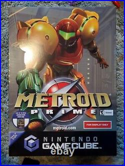 Metroid Prime Nintendo Gamecube Promotional Store Display Box RARE