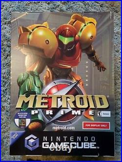 Metroid Prime Nintendo Gamecube Promotional Store Display Box RARE