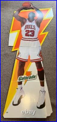Michael Jordan Gatorade Life-Size Standee Display Bulls NBA 1990s Promo RARE