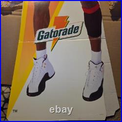 Michael Jordan Gatorade Life-Size Standee Display Bulls NBA 1990s Promo RARE
