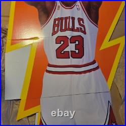 Michael Jordan Gatorade Life-Size Standee Display Bulls NBA 1990s Promo RARE