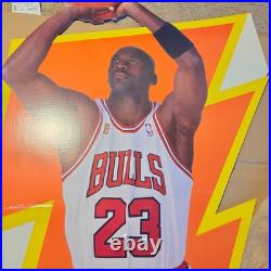 Michael Jordan Gatorade Life-Size Standee Display Bulls NBA 1990s Promo RARE