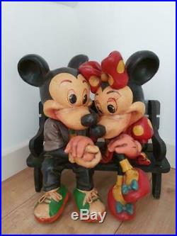 Mickey Minnie Mouse Disney set statue big fig figure figurine store display rare