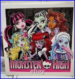 Monster High Lot Of 6 Color Advertising Store Display Boards/posters Rare 2012