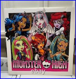 Monster High Lot Of 6 Color Advertising Store Display Boards/posters Rare 2012