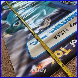 Monsters inc Collectible Banner Poster RARE vintage store display LARGE! 60X30