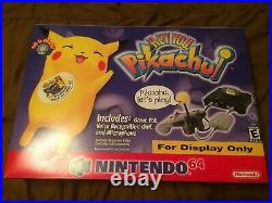 N64 Hey You Pikachu! Promo Store Display Box (Nintendo 64) Rare MINT! Pokemon