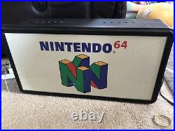 N64 Nintendo 64 Fiber Optic Display Sign Rare Read