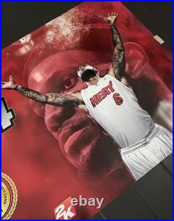 NBA 2K14 Promo Display Vinyl Banner LARGE 3'x6' Store Display LeBron RARE