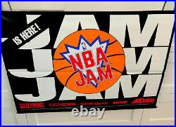 NBA Jam Double-Sided Vinyl Store Display Banner MINT 1993 SNES Genesis Rare