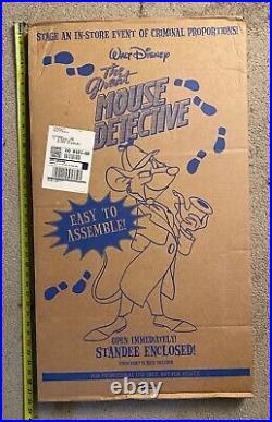 NEW Standee The Great Mouse Detective (1992) video store display promo rare