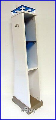 NINTENDO WII IN-STORE DISPLAY STAND For Game Console COMPLETE withRARE BLUE SHELF