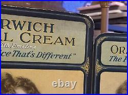 NORWICH DENTAL CREAM RARE TRI-FOLD STORE DISPLAY GORGEOUS FEMALE LITHO 1920s