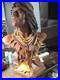Native American Chalkware 20 Indian Vintage Hiawatha Bust Store Display Rare