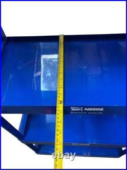 Nestle Retail Display Shelf Blue 4 Tiers Store Rack Memorabilia RARE 72x27x12
