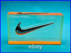 New And Rare Nike Swoosh Logo Plaque Vision 2005 Acrylic Store Display