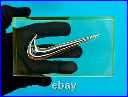 New And Rare Nike Swoosh Logo Plaque Vision 2005 Acrylic Store Display