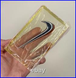 New And Rare Nike Swoosh Logo Plaque Vision 2005 Acrylic Store Display