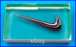 New And Rare Nike Swoosh Logo Plaque Vision 2005 Acrylic Store Display
