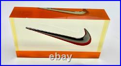 New And Rare Nike Swoosh Logo Plaque Vision 2005 Acrylic Store Display