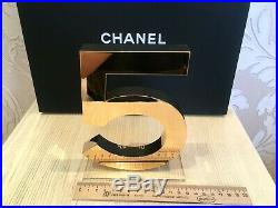 New Beautiful Rare Store Chanel Golden Display Factice 5 (acrylic)