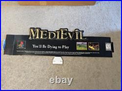 New Medievil Standee Video Game store Display Playstation RARE