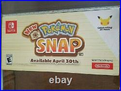 New Pokemon Snap Rare Promotional Release Date Store Display Poster Gamestop