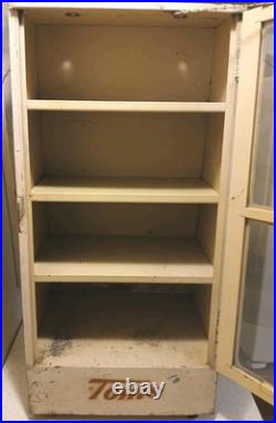 Nice 1940's TOM'S Retail Store Display Metal Snack Cabinet. Very Rare