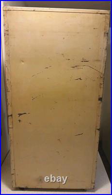Nice 1940's TOM'S Retail Store Display Metal Snack Cabinet. Very Rare