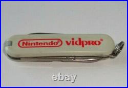 Nintendo 1990 Vid Pro Swiss Army Knife Employee Store Display Sign Promo RARE
