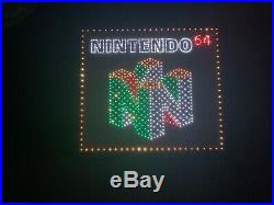 Nintendo 64 Fiber Optic Sign (From Babbages Very Rare)