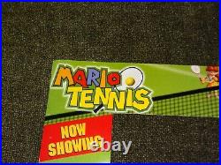 Nintendo 64 Mario Tennis Kiosk Marquee N64 Store Display Sign Promo RARE
