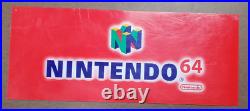 Nintendo 64 Store Display Plexiglass 1997 Very Rare