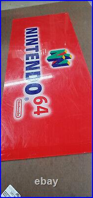 Nintendo 64 Store Display Plexiglass 1997 Very Rare