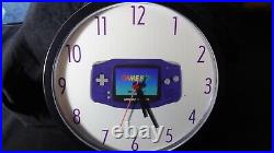 Nintendo Game Boy Advance Clock Vintage Store Display Promo Rare