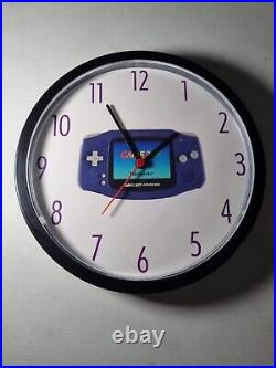 Nintendo Game Boy Advance Clock Vintage Store Display Promo Rare WORKING