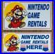 Nintendo Game Rentals 1980s Video Store Display Sign Rental Super Mario 80s Rare