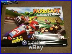 Nintendo GameCube Mario Kart Store Display Vinyl Banner Promo RARE 2 SIDED