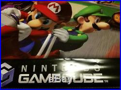 Nintendo GameCube Mario Kart Store Display Vinyl Banner Promo RARE 2 SIDED