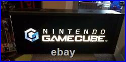 Nintendo Gamecube Box Light Sign Translite Rare Vintage KB Toys Store Display