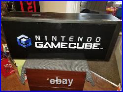 Nintendo Gamecube Box Light Sign Translite Rare Vintage KB Toys Store Display