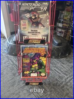 Nintendo Power TALL 6 SLOT Magazine Store Rack RARE Store Display AUTHENTIC VTG