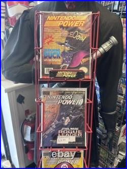 Nintendo Power TALL 6 SLOT Magazine Store Rack RARE Store Display AUTHENTIC VTG